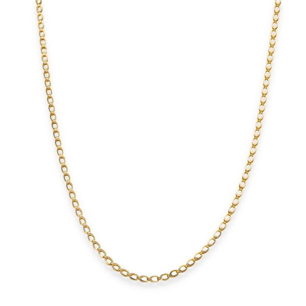 9ct Yellow Gold Double Oval Chain - 18" - 3.4g