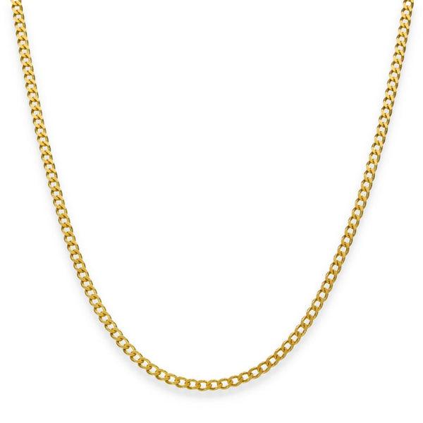 9ct Yellow Gold Closed Curb Chain - 24" - 5.8g