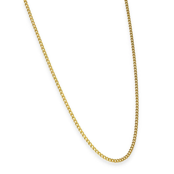 9ct Yellow Gold Closed Curb Chain - 24" - 5.8g