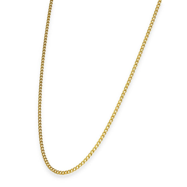9ct Yellow Gold Closed Curb Chain - 24" - 5.8g