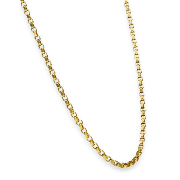 9ct Yellow Gold Oval Diamond-Cut Belcher Chain - 28" - 15.7g
