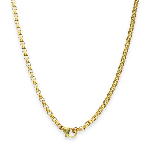 9ct Yellow Gold Oval Diamond-Cut Belcher Chain - 28" - 15.7g