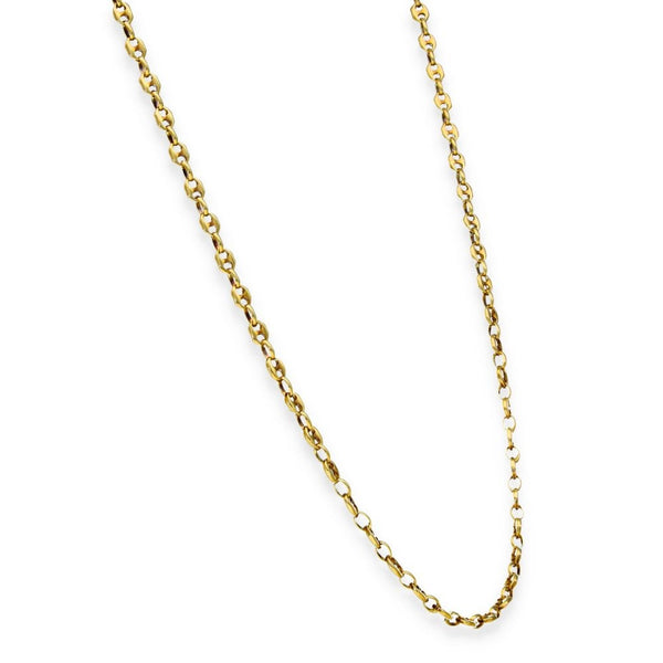 9ct Yellow Gold Anchor Chain - 19" - 7.1g
