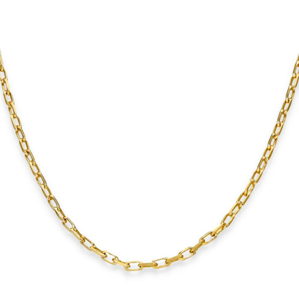 9ct Yellow Gold Oval Belcher Chain - 24" - 5.8g