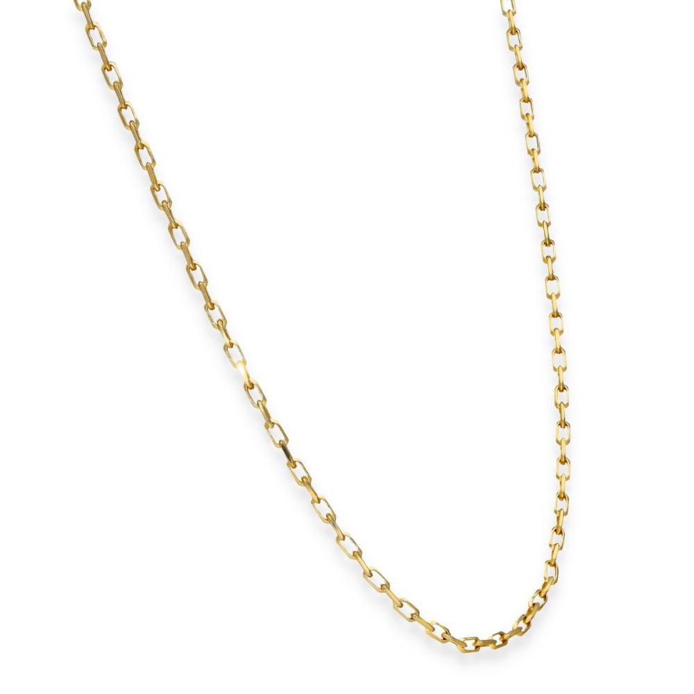 9ct Yellow Gold Oval Belcher Chain - 24" - 5.8g