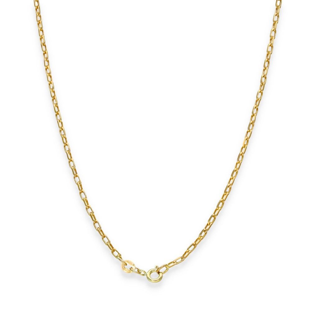 9ct Yellow Gold Oval Belcher Chain - 24" - 5.8g