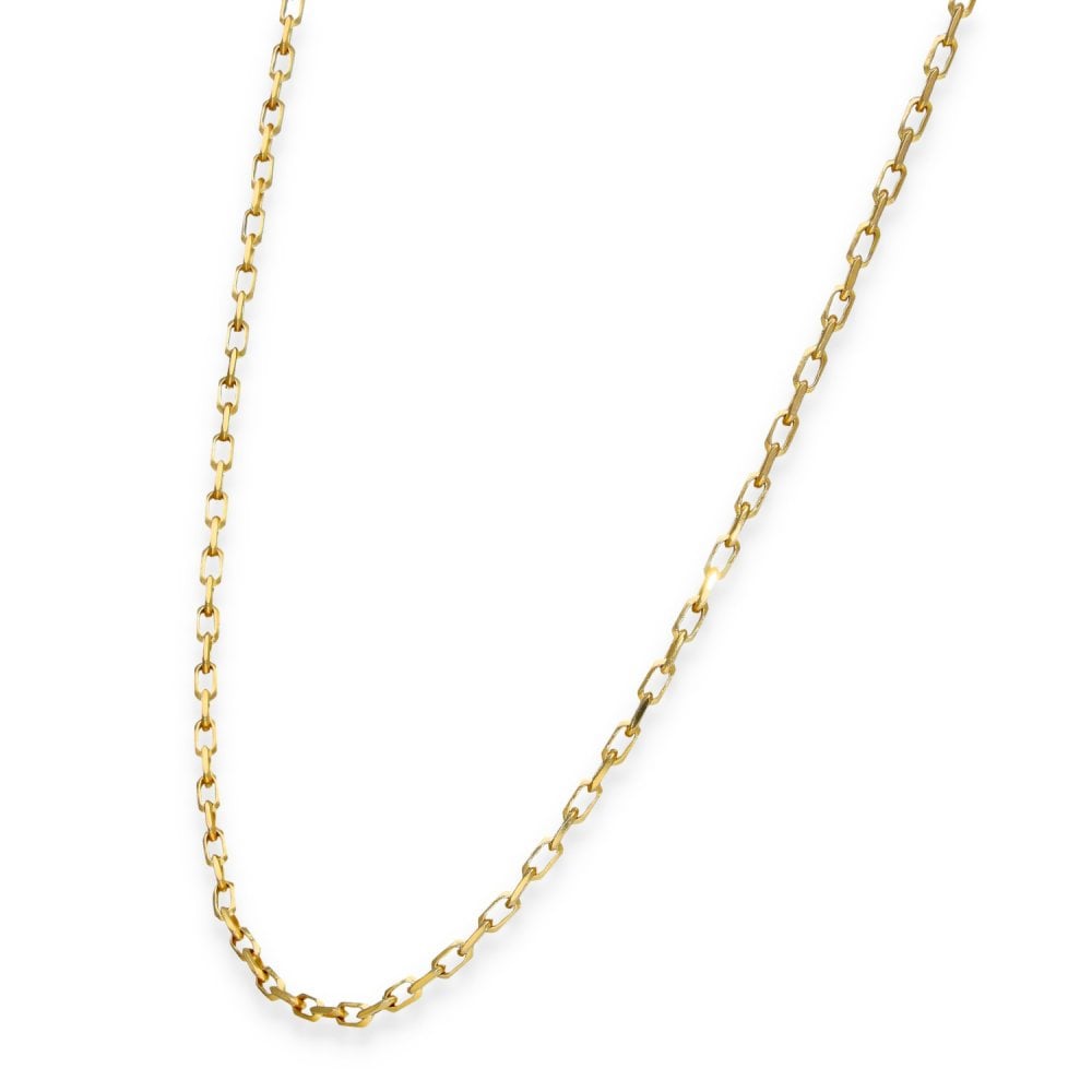 9ct Yellow Gold Oval Belcher Chain - 24" - 5.8g