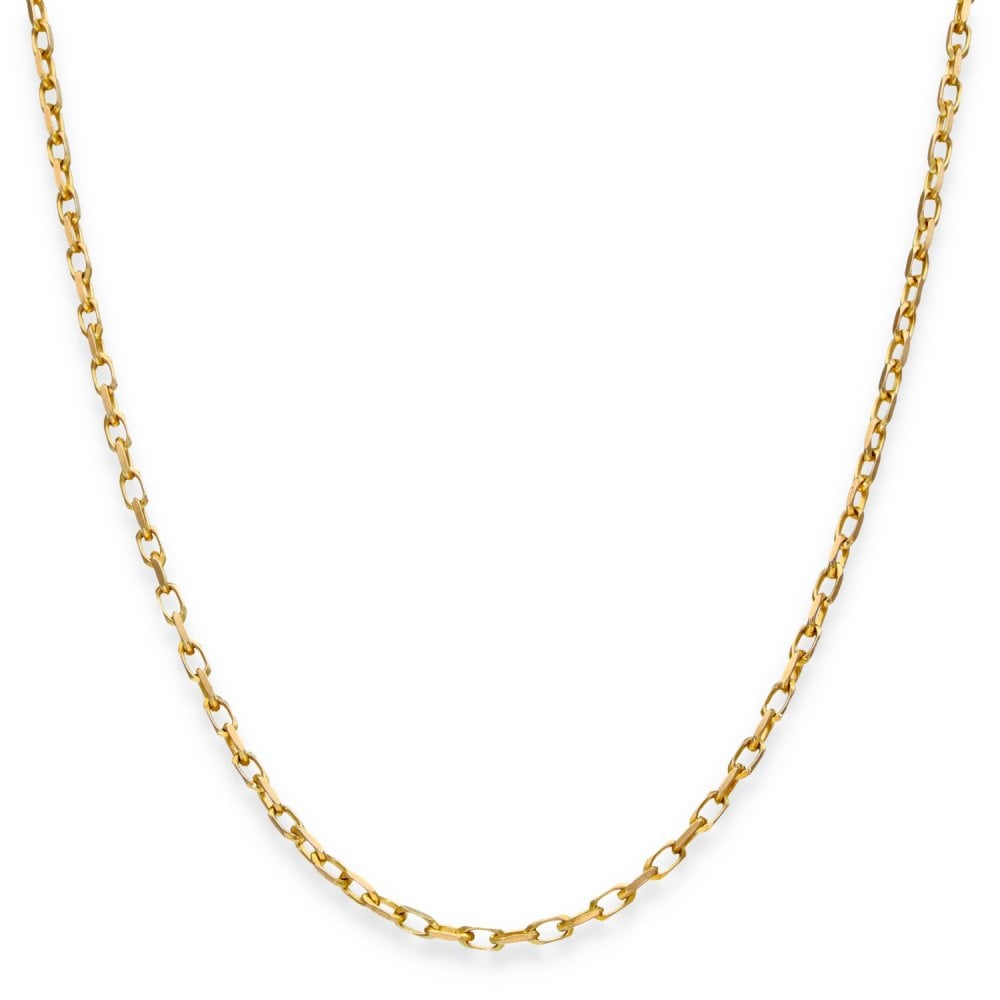 9ct Yellow Gold Diamond-Cut Belcher Chain - 20" - 5.1g