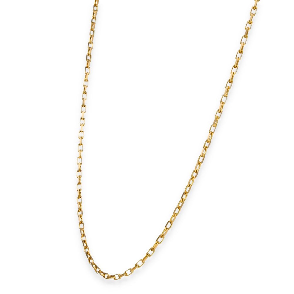 9ct Yellow Gold Diamond-Cut Belcher Chain - 20" - 5.1g