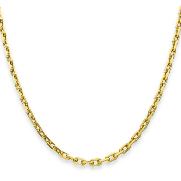 9ct Yellow Gold Heavy File Chain - 18" - 11.9g