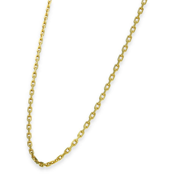 9ct Yellow Gold Heavy File Chain - 18" - 11.9g