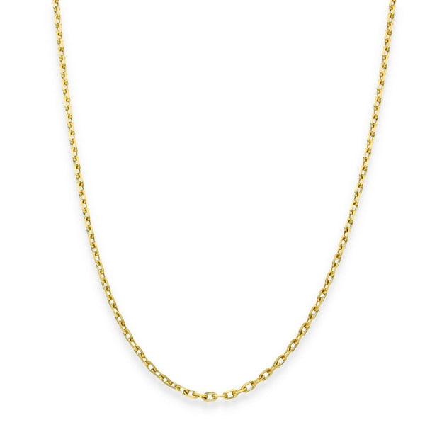 9ct Yellow Gold File Trace Chain - 22" - 7.8g