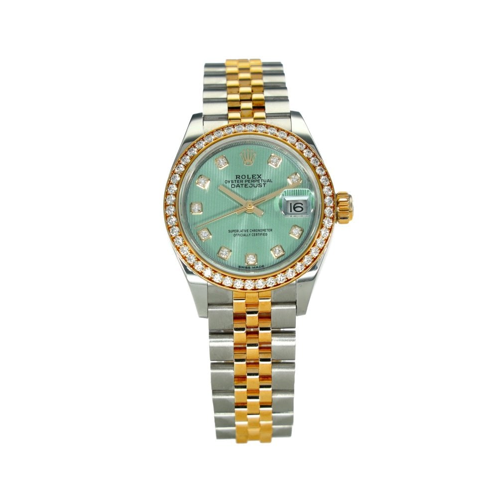 Datejust 279383RBR – Mint Green Diamond Dial – 2018