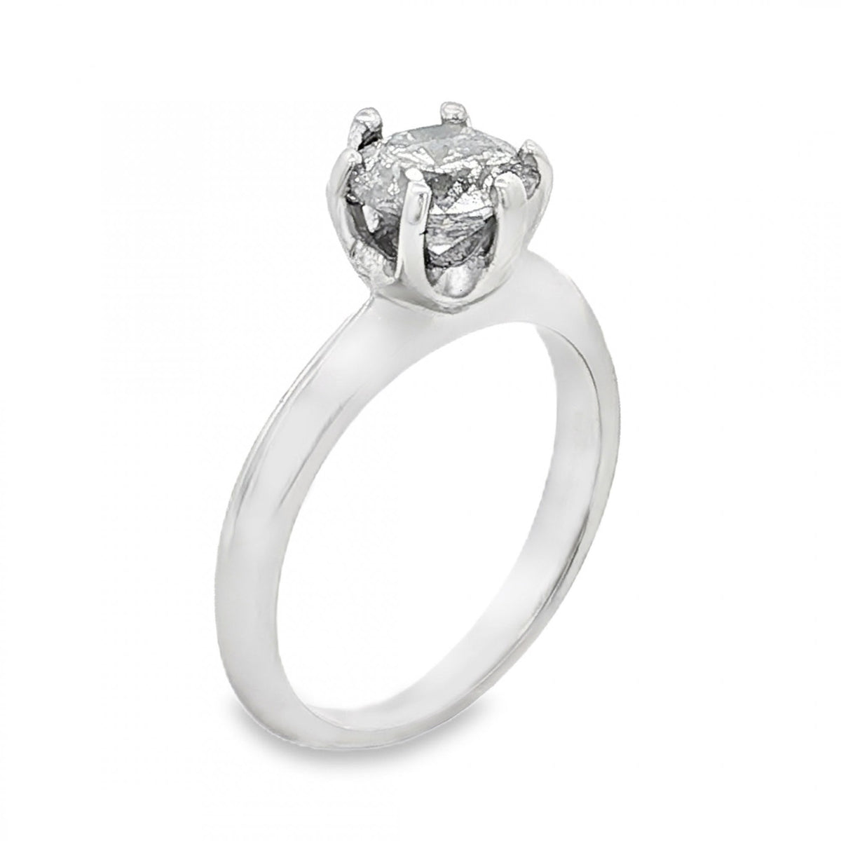 14ct White Gold Diamond Solitaire Engagement Ring - 0.86ct