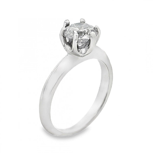 14ct White Gold Diamond Solitaire Engagement Ring - 0.86ct