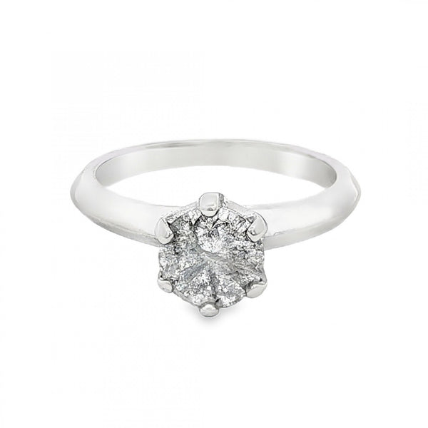 14ct White Gold Diamond Solitaire Engagement Ring - 0.86ct