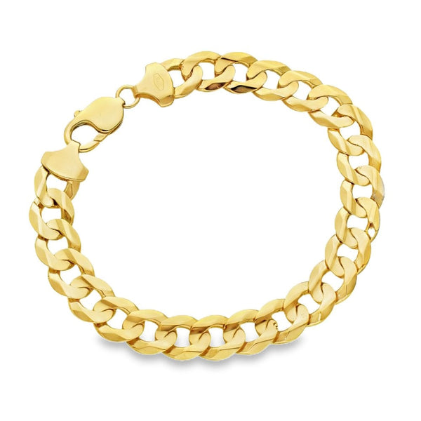 9ct Yellow Gold Curb Bracelet - 8" - 23.5g