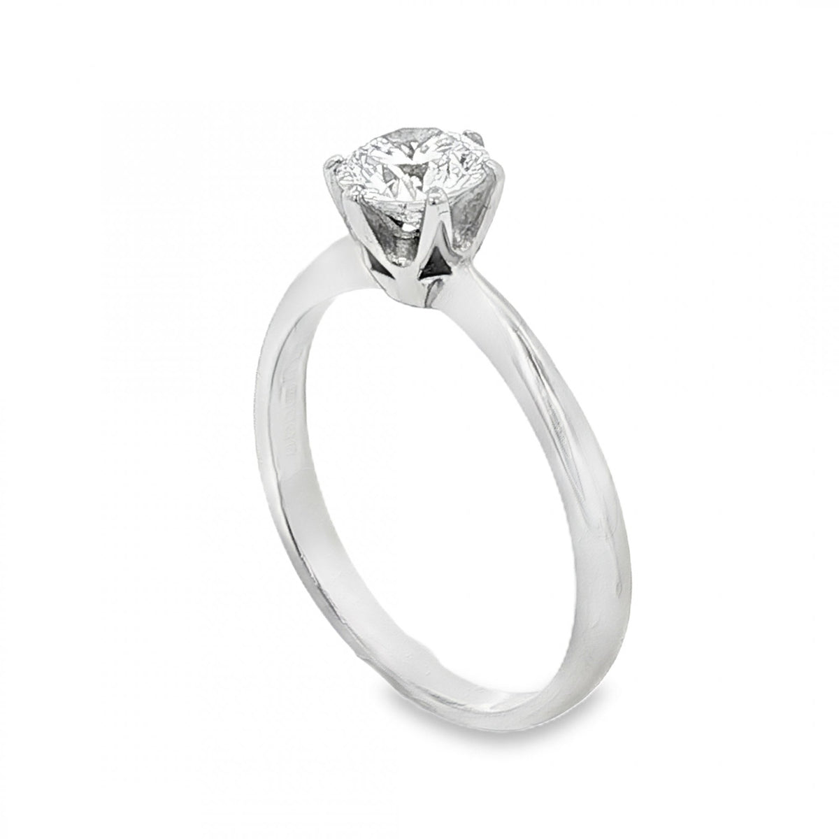 18ct White Gold Diamond Engagement Ring - Size I½ - 0.50ct