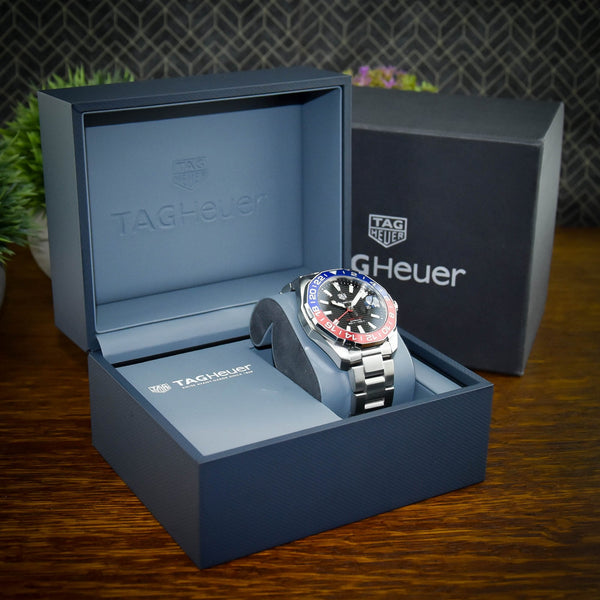 Aquaracer WAY201F – Red/Blue GMT Bezel – 2019