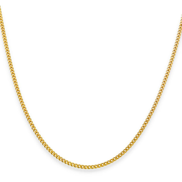 9ct Yellow Gold Fine Curb Chain - 18" - 3.6g