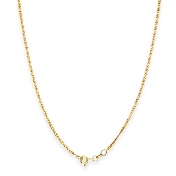 9ct Yellow Gold Fine Curb Chain - 18" - 3.6g