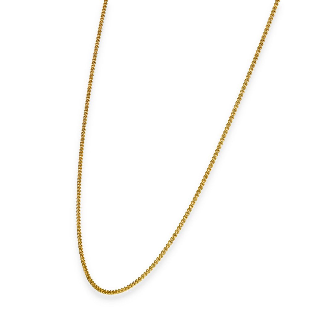 9ct Yellow Gold Fine Curb Chain - 18" - 3.6g