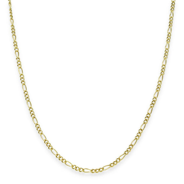 9ct Yellow Gold Figaro Twist Chain - 22" - 2.7g