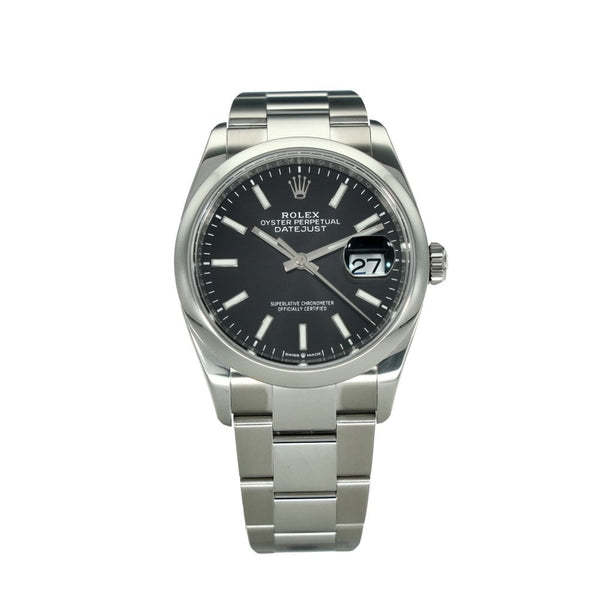 Datejust 36 126200 – Black Luminous Baton Dial – 2020
