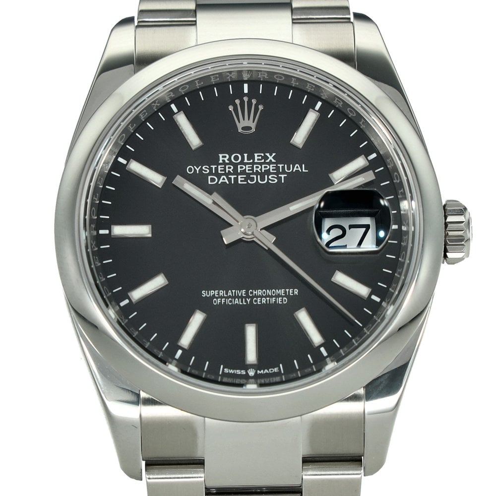 Datejust 36 126200 – Black Luminous Baton Dial – 2020