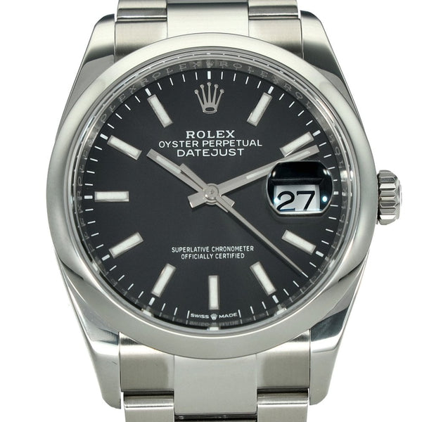 Datejust 36 126200 – Black Luminous Baton Dial – 2020