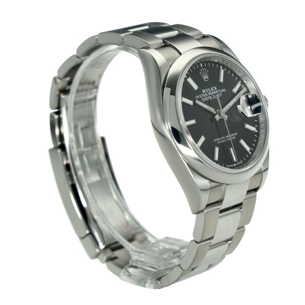 Datejust 36 126200 – Black Luminous Baton Dial – 2020