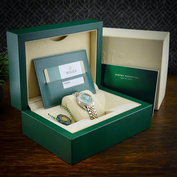 Datejust 279383RBR – Mint Green Diamond Dial – 2018