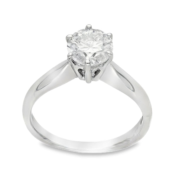 18ct White Gold Diamond Solitaire Engagement Ring - 1.05ct