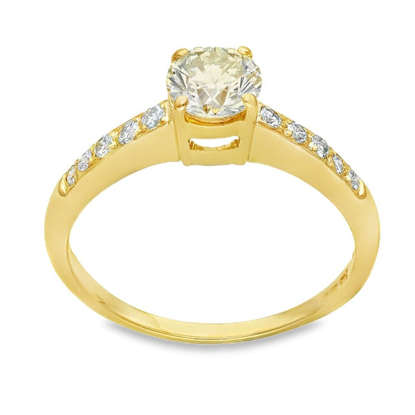18ct White Gold Diamond Engagement Ring - Size Q - 1.00ct
