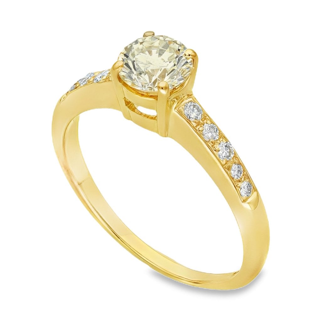 18ct White Gold Diamond Engagement Ring - Size Q - 1.00ct
