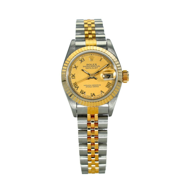 Lady-Datejust 69173 – Champagne Roman Dial – 1996