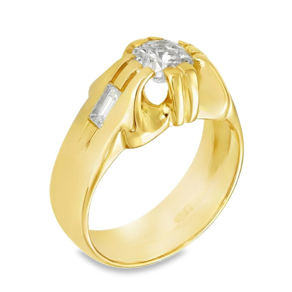 18ct Yellow Gold Diamond Solitaire Ring - Size V½ - 1.95ct