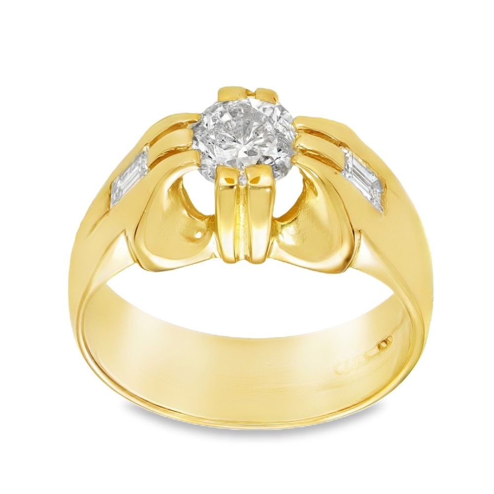 18ct Yellow Gold Diamond Solitaire Ring - Size V½ - 1.95ct