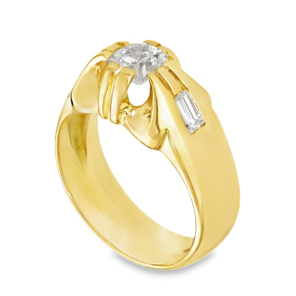 18ct Yellow Gold Diamond Solitaire Ring - Size V½ - 1.95ct