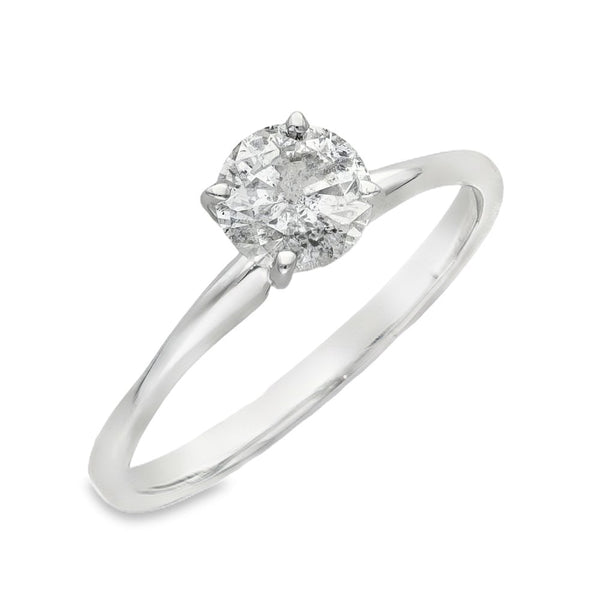 14ct White Gold Diamond Solitaire Engagement Ring - 0.83ct