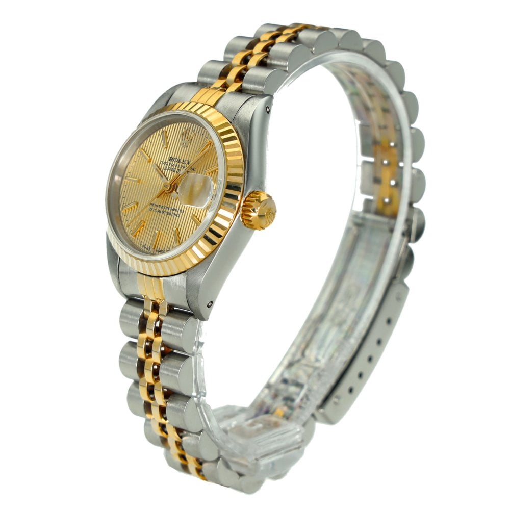 Lady-Datejust 69173 – Champagne Tapestry Dial – 1992