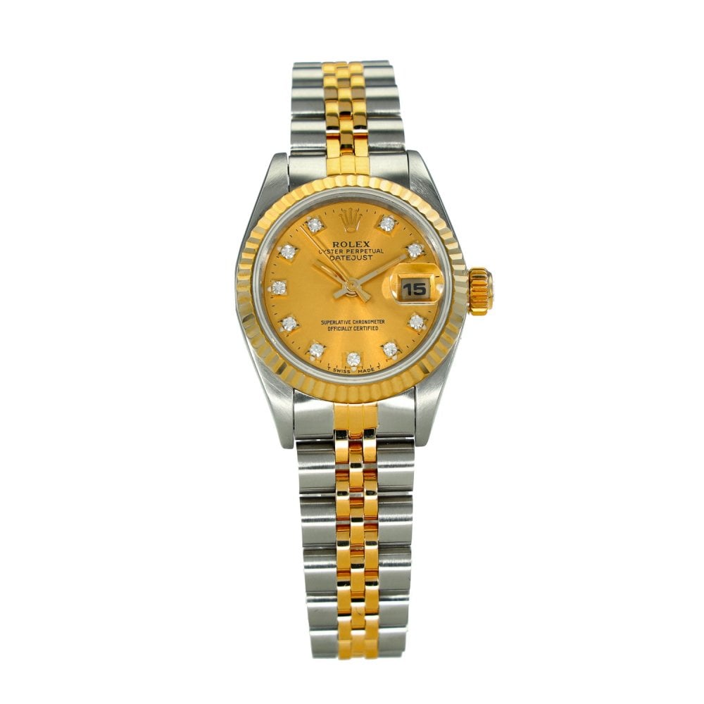 Lady-Datejust 69173 – Champagne Diamond Dot Dial – 1992