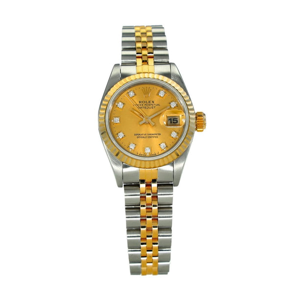 Lady-Datejust 69173 – Champagne Diamond Dot Dial – 1992