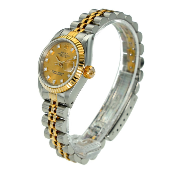 Lady-Datejust 69173 – Champagne Diamond Dot Dial – 1992