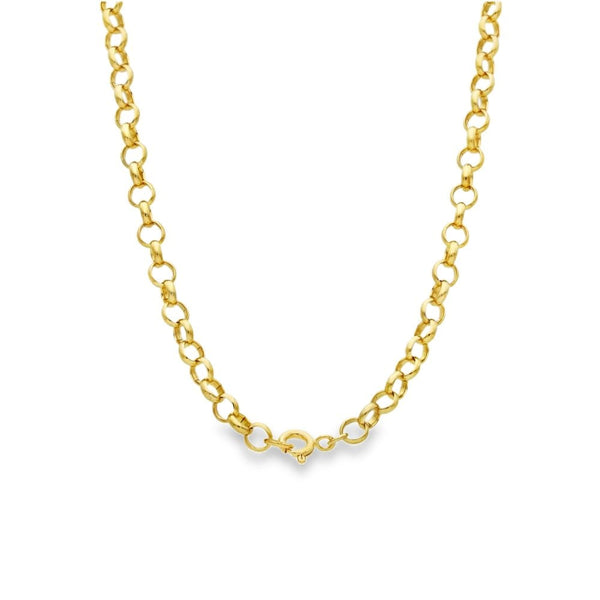 9ct Yellow Gold Belcher Chain - 24" - 19.5g