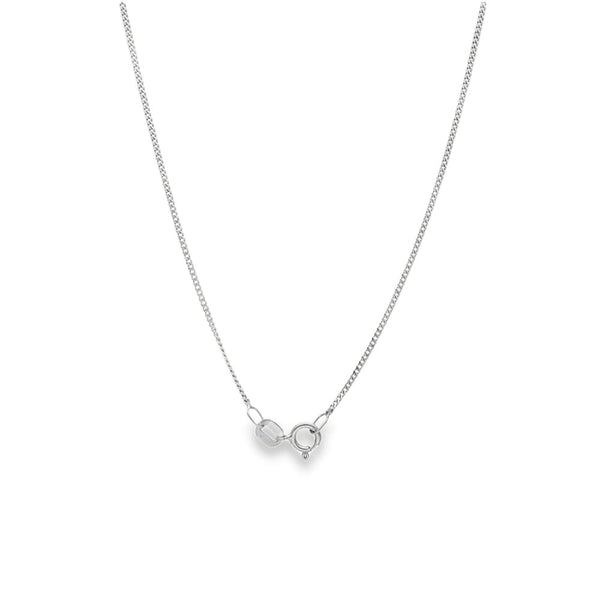 18ct White Gold Diamond Dot Pendant & Necklace - 18" - 0.50ct