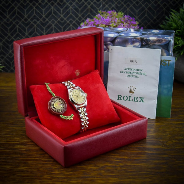 Lady-Datejust 79173 – Champagne Jubilee Diamond Dial – 2001