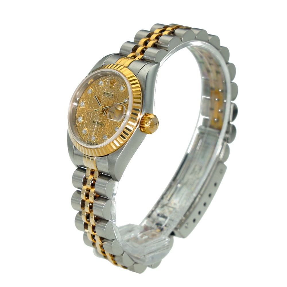 Lady-Datejust 79173 – Champagne Jubilee Diamond Dial – 2001