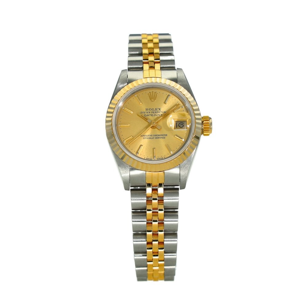 Lady-Datejust 69173 – Champagne Baton Dial – 1991