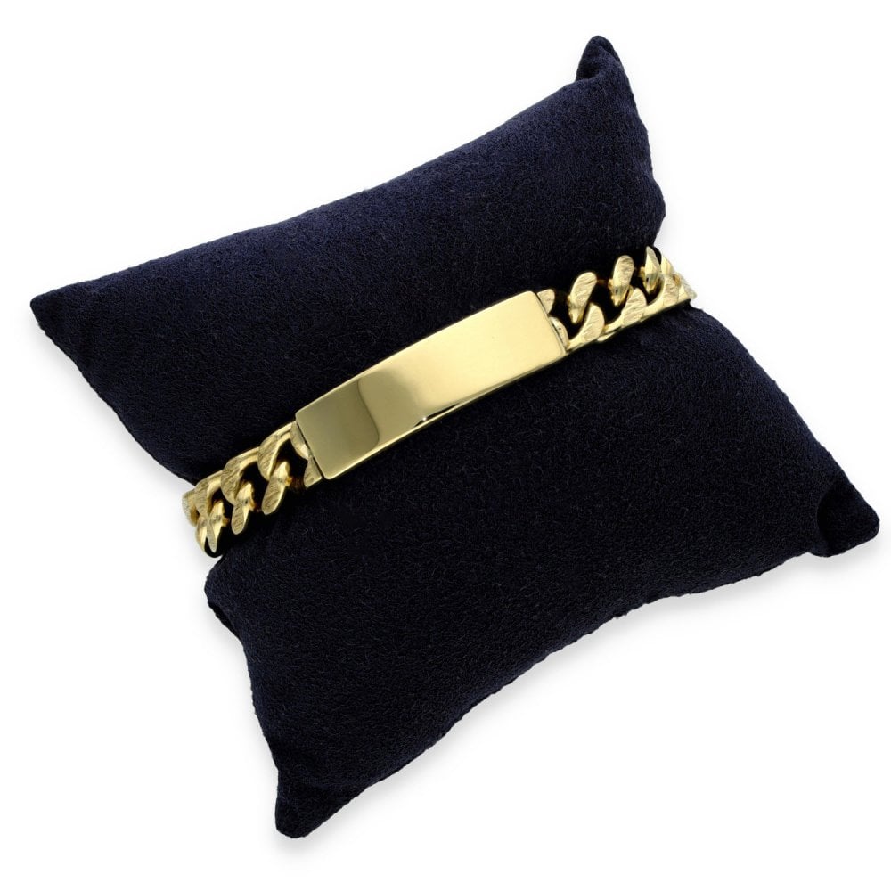 9ct Yellow Gold Heavy I.D Bracelet - 8" - 64.0g